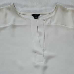 Ann Taylor Light Cream Blouse - Size: S